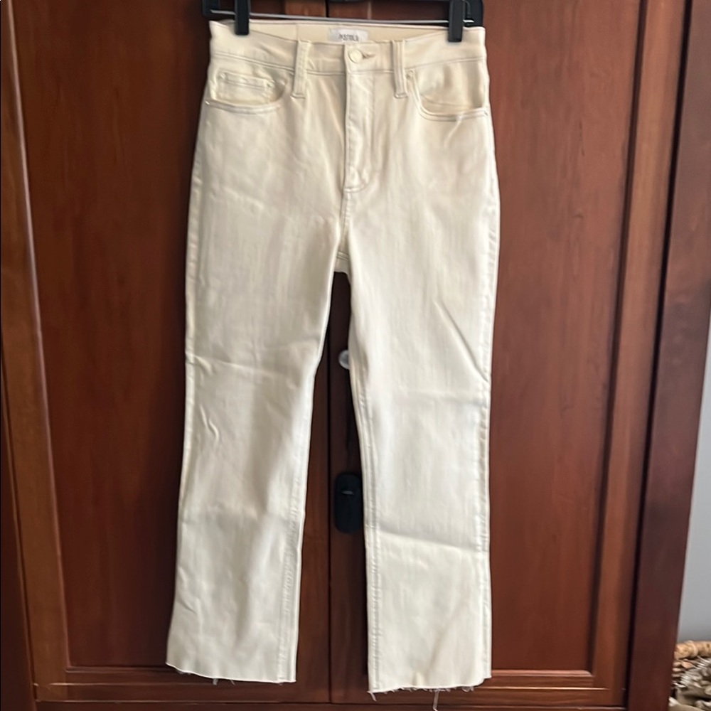 Pistola Cream Women's Jeans